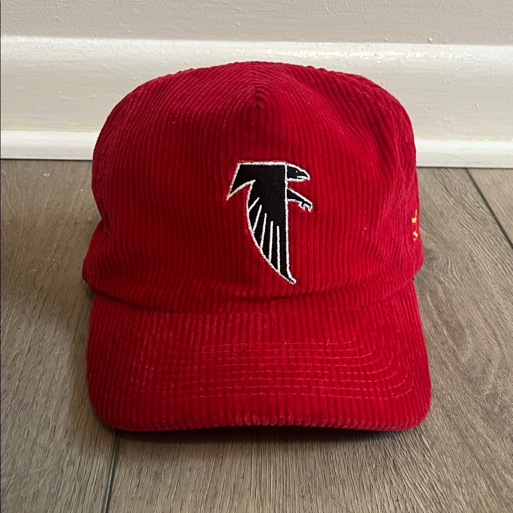 Vintage Red Corduroy Atlanta Falcons Hat